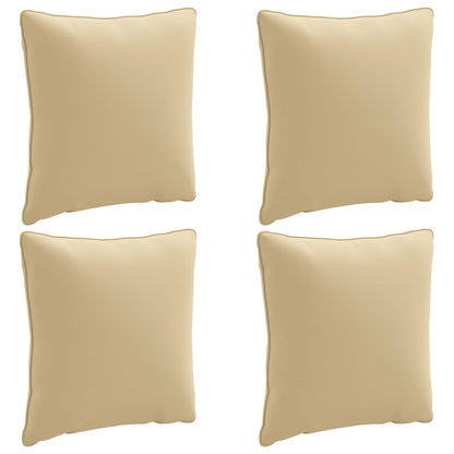 4-Delige Rugkussens PUTTEN 4 pcs 100% Polyester Beige