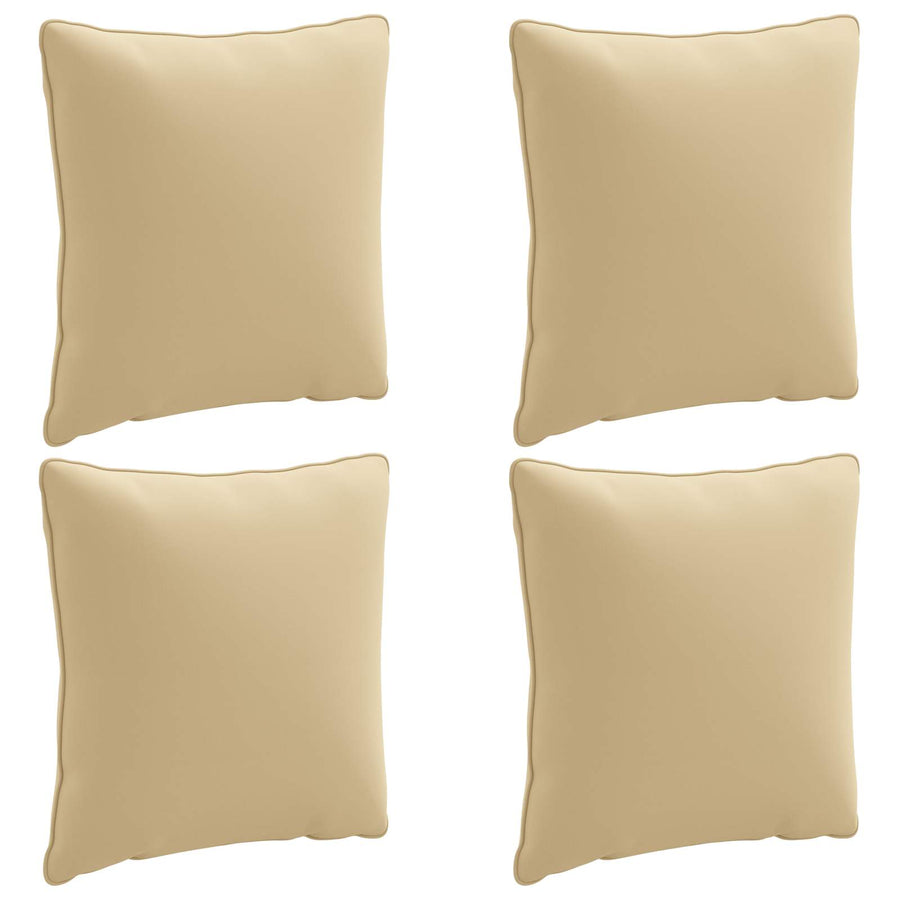 4-Delige Rugkussens PUTTEN 4 pcs 100% Polyester Beige