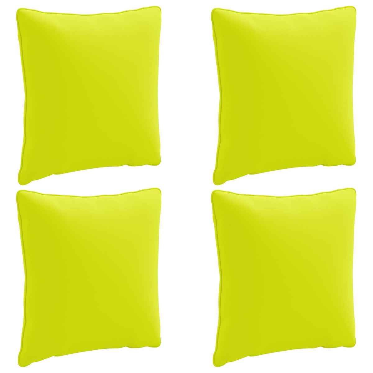 4-Delige Rugkussens PUTTEN 4 pcs 100% Polyester Helder groen