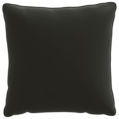 1-Delig Rugkussen PUTTEN 100% Polyester Zwart 40 x 40 x 15 cm