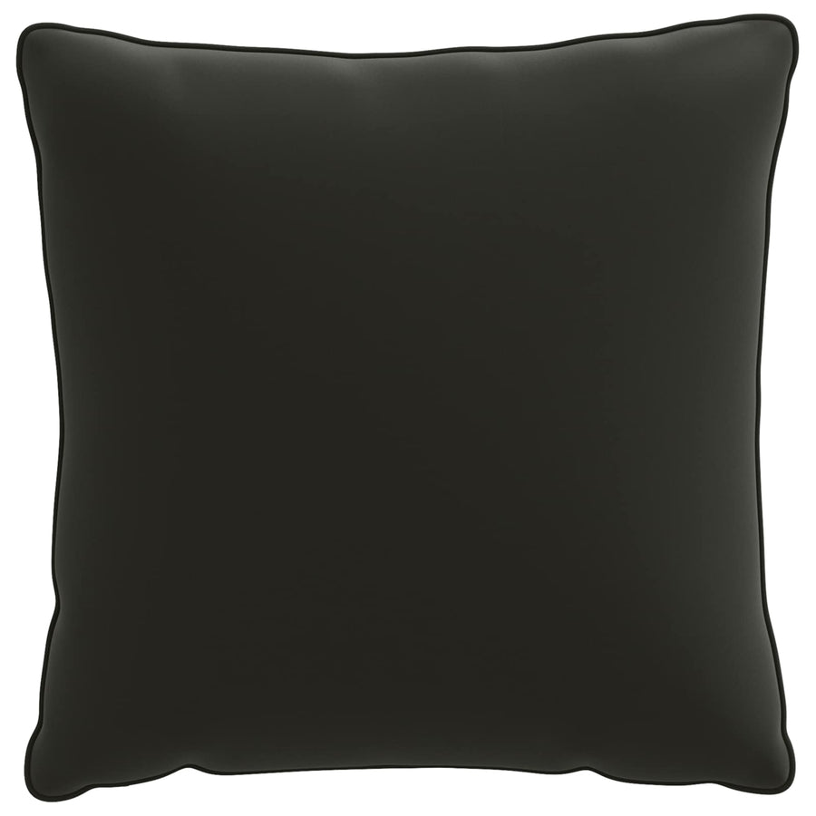 1-Delig Rugkussen PUTTEN 100% Polyester Zwart 40 x 40 x 15 cm