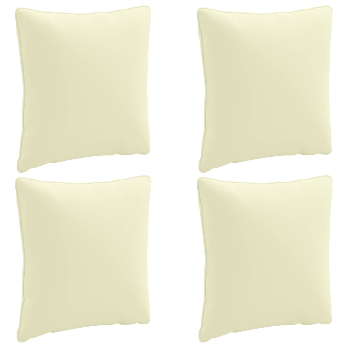 4-Delige Rugkussens PUTTEN 4 pcs 100% Polyester Crèmekleurig