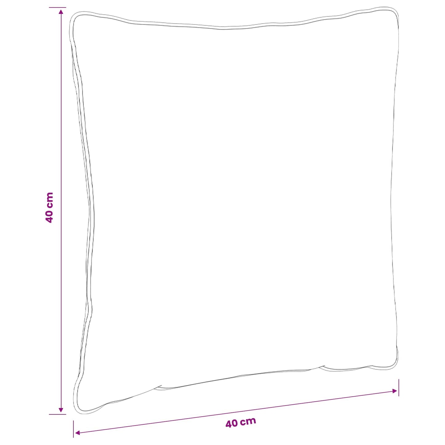 4-Delige Rugkussens PUTTEN 4 pcs 100% Polyester Crèmekleurig