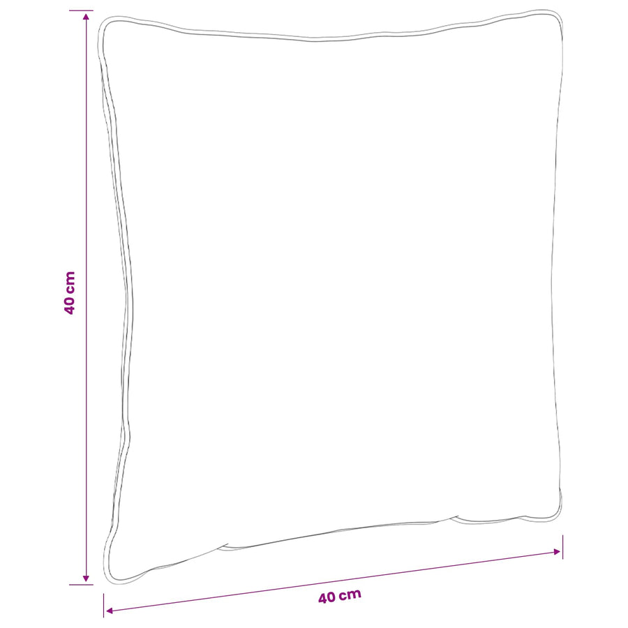 4-Delige Rugkussens PUTTEN 4 pcs 100% Polyester Crèmekleurig