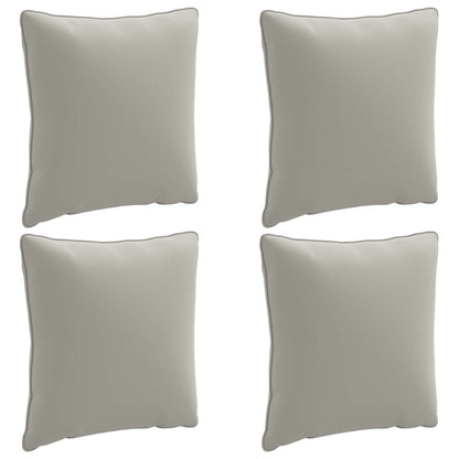 4-Delige Rugkussens PUTTEN 4 pcs 100% Polyester Grijs