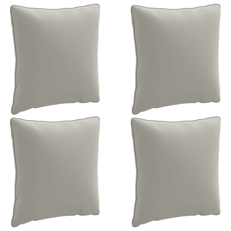 4-Delige Rugkussens PUTTEN 4 pcs 100% Polyester Grijs