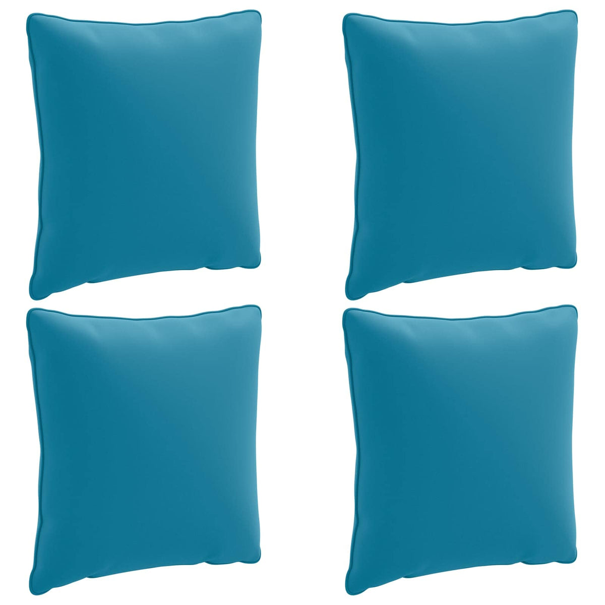 4-Delige Rugkussens PUTTEN 4 pcs 100% Polyester Lichtblauw