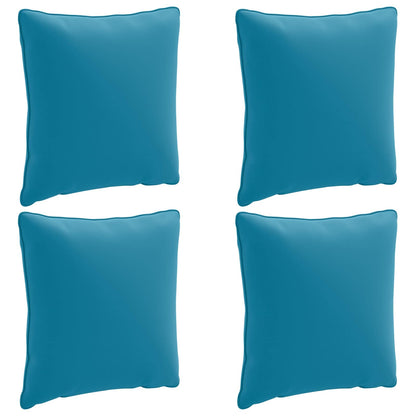 4-Delige Rugkussens PUTTEN 4 pcs 100% Polyester Lichtblauw