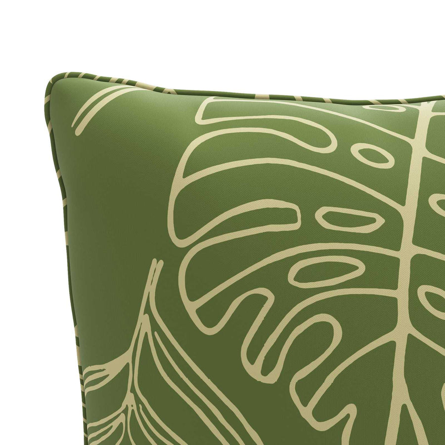 1-Delig Rugkussen PUTTEN 100% Polyester Bladontwerp