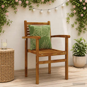 Rugkussens groen blad 4 stuks polyester