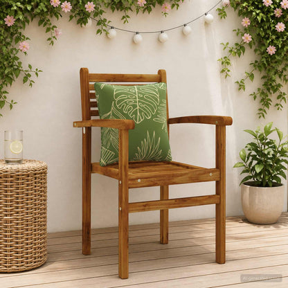 4-Delige Rugkussens PUTTEN 4 pcs 100% Polyester Bladontwerp