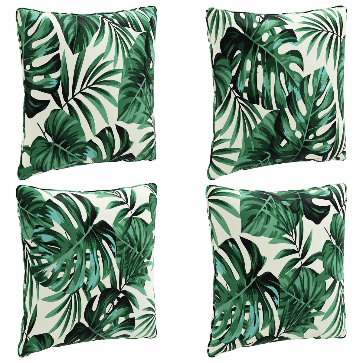 4-Delige Rugkussens PUTTEN 4 pcs 100% Polyester Bladpatroon
