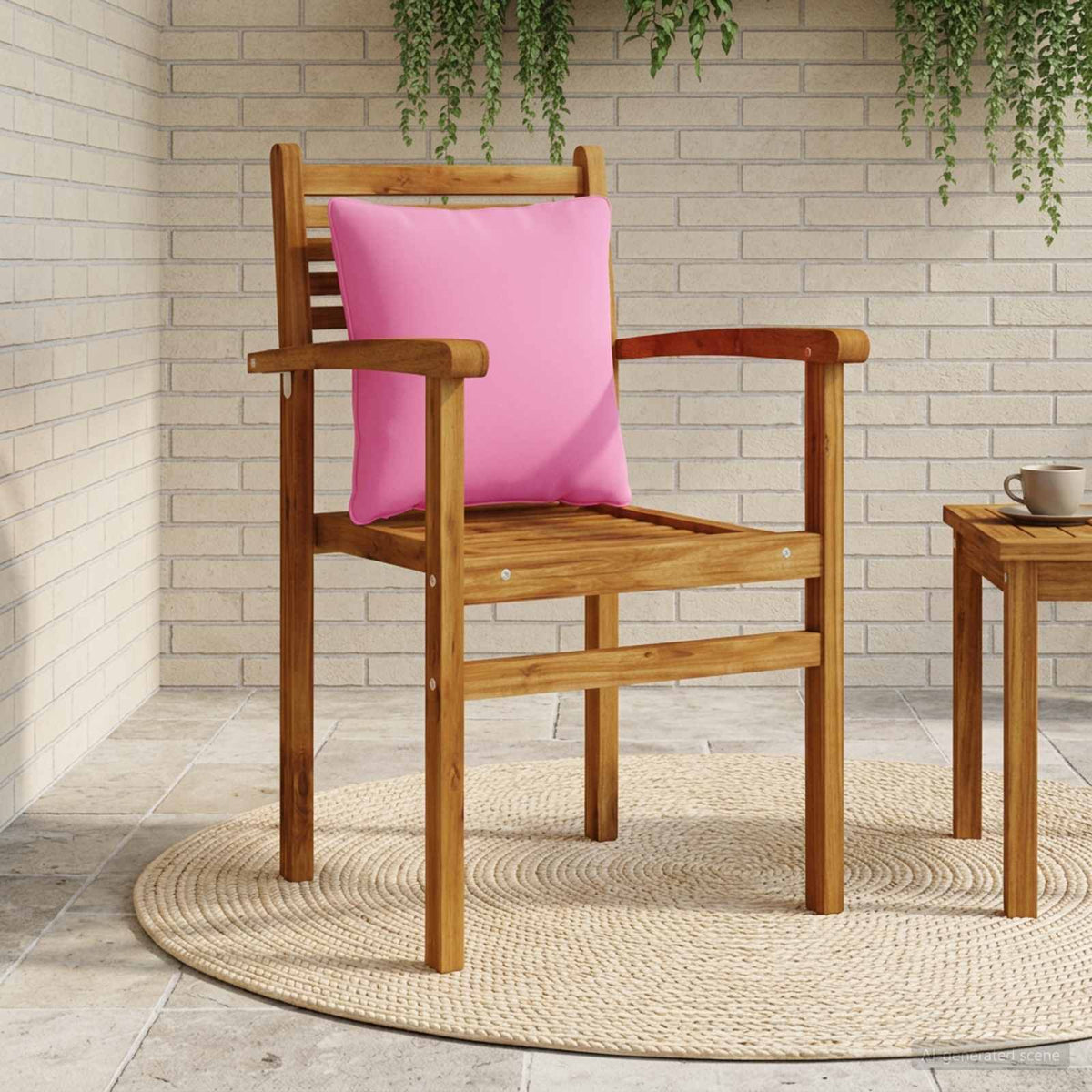 1-Delig Rugkussen PUTTEN 100% Polyester Roze 40 x 40 x 15 cm