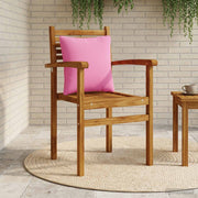 Rugkussen roze 40x40x15 cm polyester