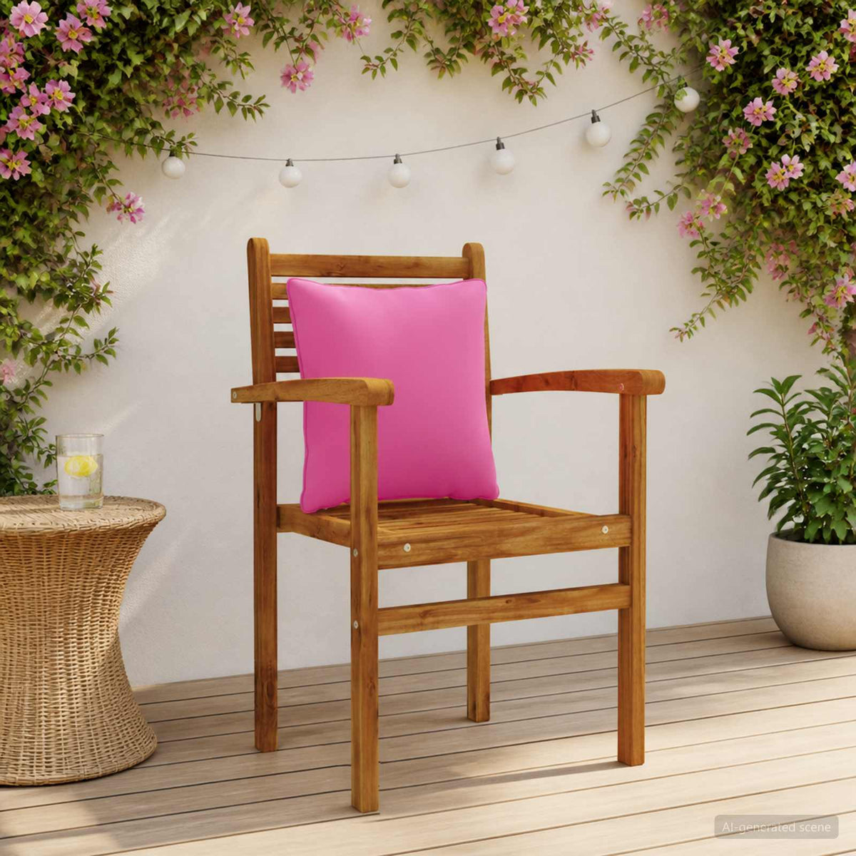 4-Delige Rugkussens PUTTEN 4 pcs 100% Polyester Roze