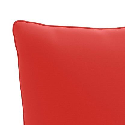 1-Delig Rugkussen PUTTEN 100% Polyester Rood 40 x 40 x 15 cm
