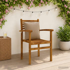 Rugkussens PUTTEN 4 stuks polyester taupe