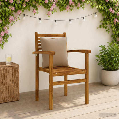 4-Delige Rugkussens PUTTEN 4 pcs 100% Polyester Taupe