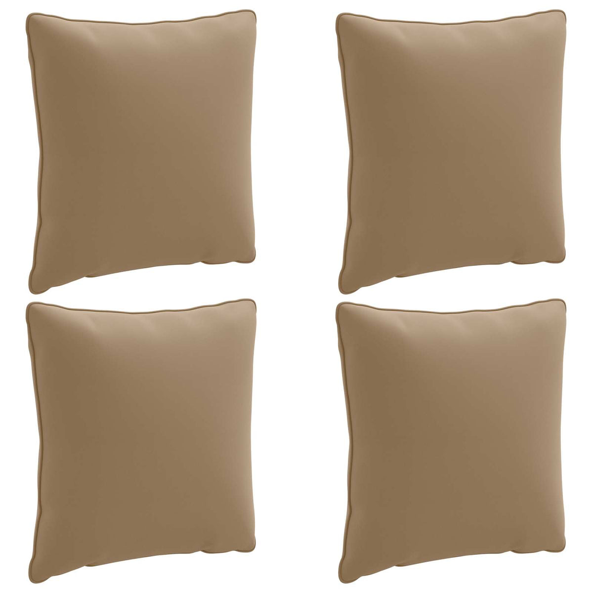 4-Delige Rugkussens PUTTEN 4 pcs 100% Polyester Taupe