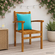 Rugkussens 4 stuks 100% polyester turquoise