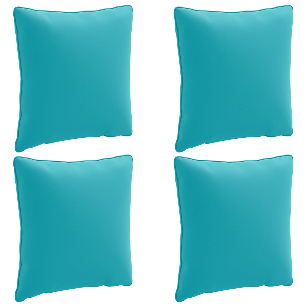 4-Delige Rugkussens PUTTEN 4 pcs 100% Polyester Turquoise