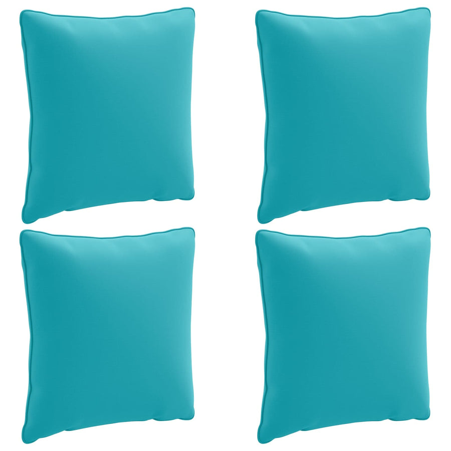 4-Delige Rugkussens PUTTEN 4 pcs 100% Polyester Turquoise