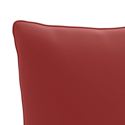 1-Delig Rugkussen PUTTEN 100% Polyester Wijnrood