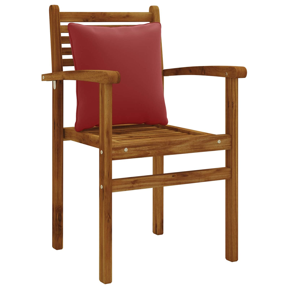 1-Delig Rugkussen PUTTEN 100% Polyester Wijnrood