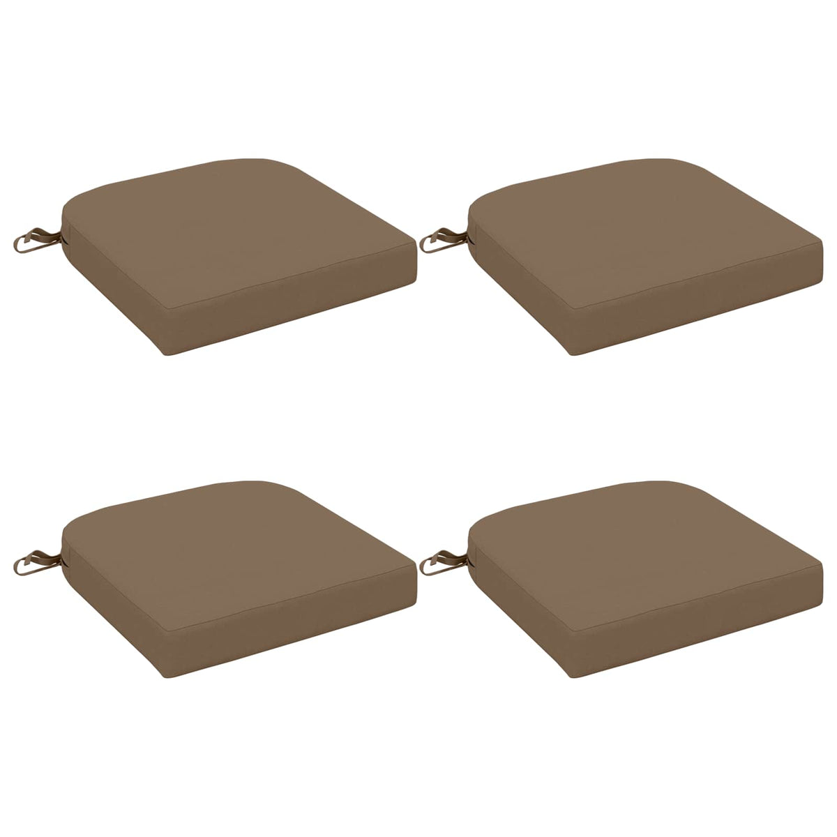 4-delige Zitkussens SOEST 4 pcs 100% Polyester Taupe