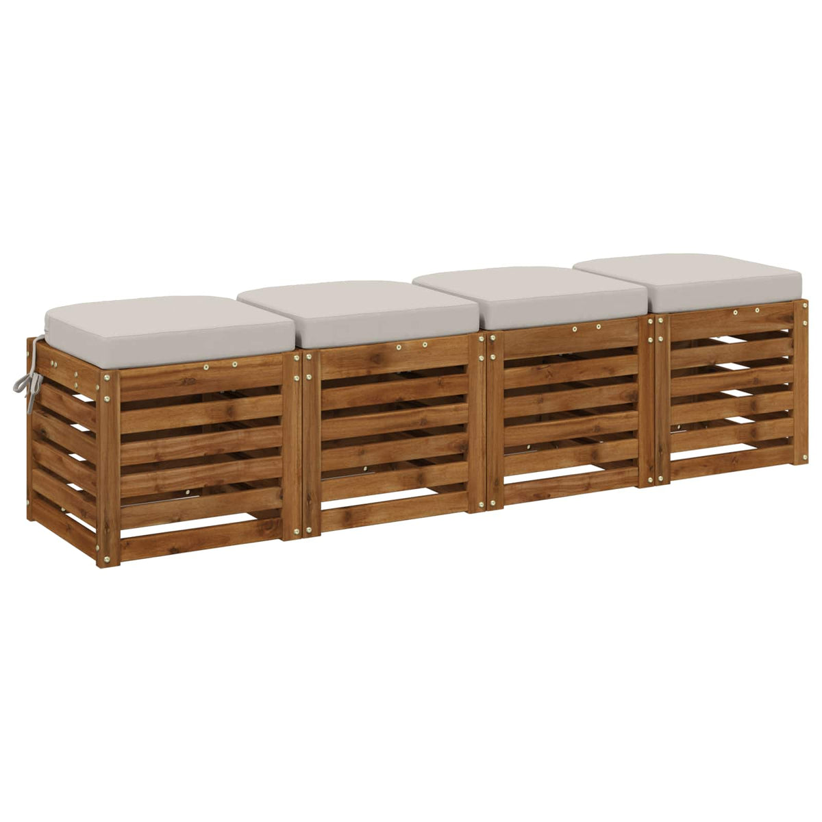 4-delige Zitkussens SOEST 4 pcs 100% Polyester Wit