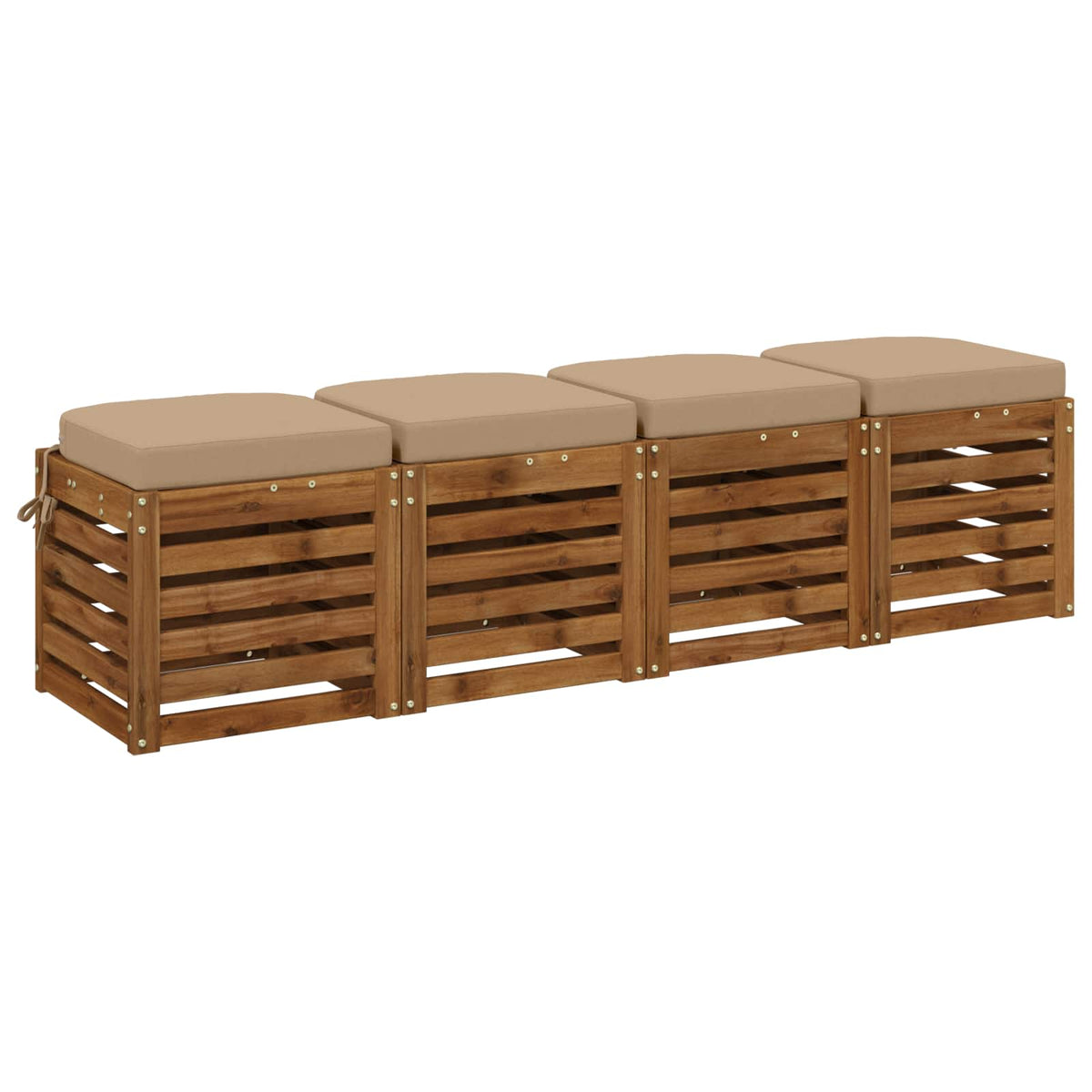 4-delige Zitkussens SOEST 4 pcs 100% Polyester Zand