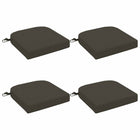 Zitkussens 4 stuks antraciet polyester