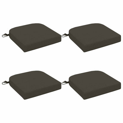 4-delige Zitkussens SOEST 4 pcs 100% Polyester Antraciet