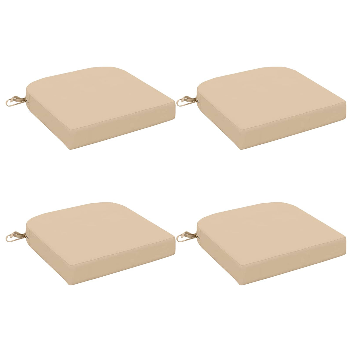 4-delige Zitkussens SOEST 4 pcs 100% Polyester Crèmekleurig