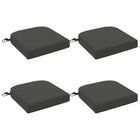 Zitkussens 4 stuks antraciet polyester