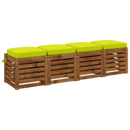 4-delige Zitkussens SOEST 4 pcs 100% Polyester Helder groen