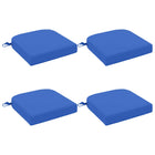 Zitkussens 4 stuks koninklijk blauw 100% polyester
