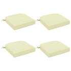 Zitkussens 4 stuks crèmekleurig polyester