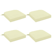 Zitkussens 4 stuks crèmekleurig polyester
