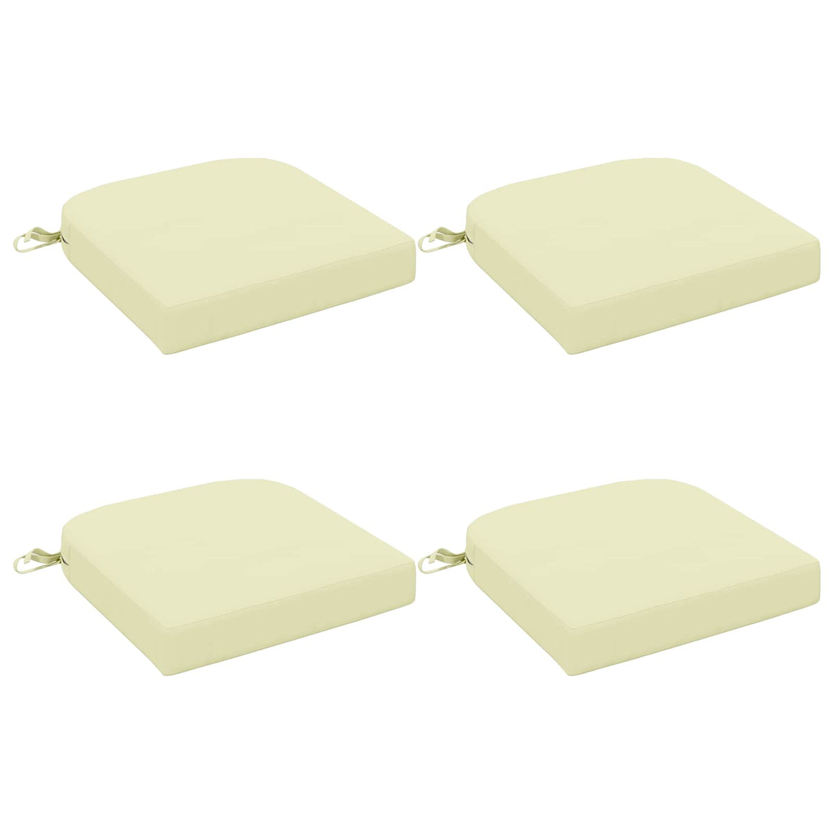 4-delige Zitkussens SOEST 4 pcs 100% Polyester Crèmekleurig