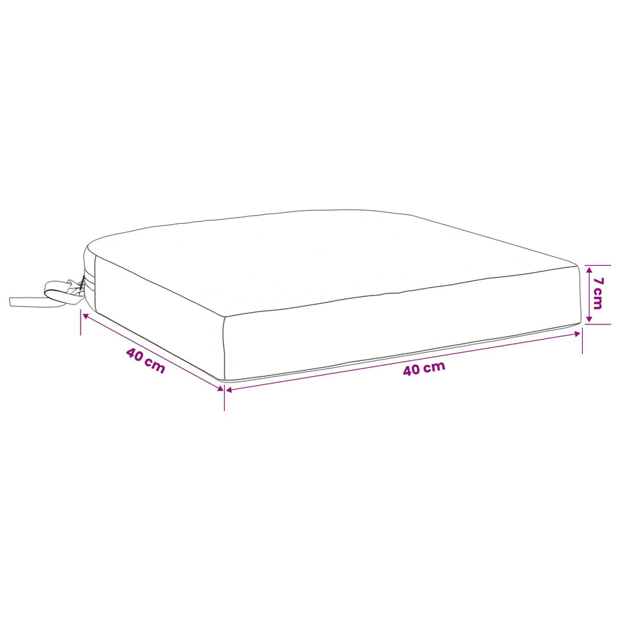 1-delig Zitkussen SOEST 100% Polyester Grijs 40 x 40 x 7 cm