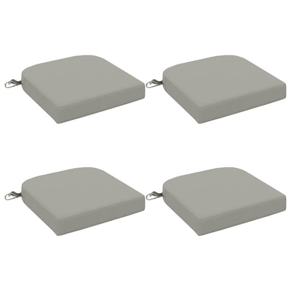 4-Piece Zitkussens SOEST 4 pcs 100% Polyester Grijs
