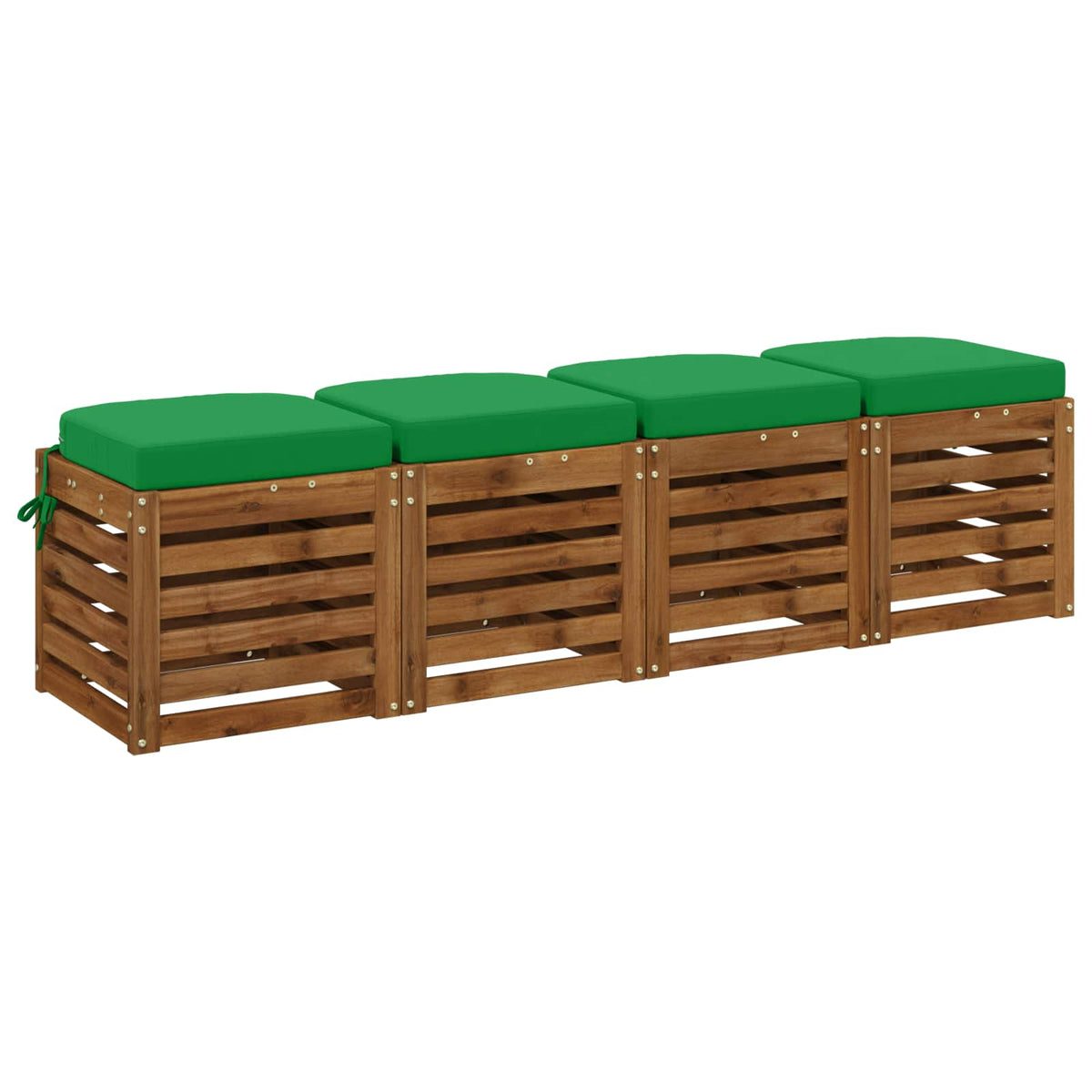 4-delige Zitkussens SOEST 4 pcs 100% Polyester Groen