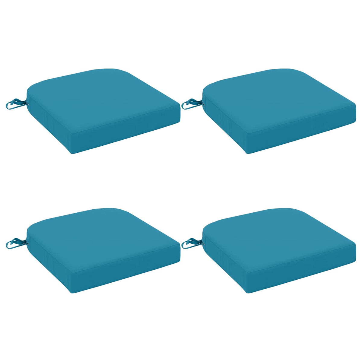 4-delige Zitkussens SOEST 4 pcs 100% Polyester Lichtblauw