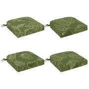 Zitkussens SOEST 4 stuks bladontwerp groen polyester