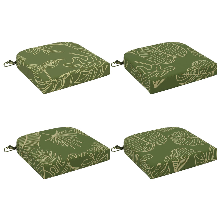 4-delige Zitkussens SOEST 4 pcs 100% Polyester Bladontwerp