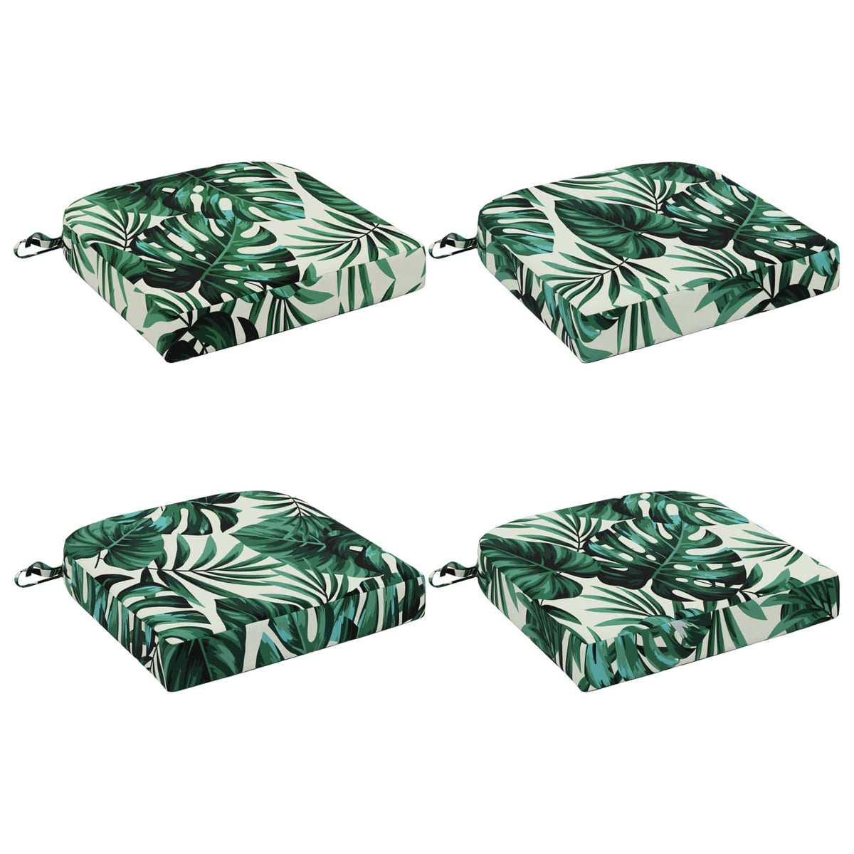 4-delige Zitkussens SOEST 4 pcs 100% Polyester Bladpatroon