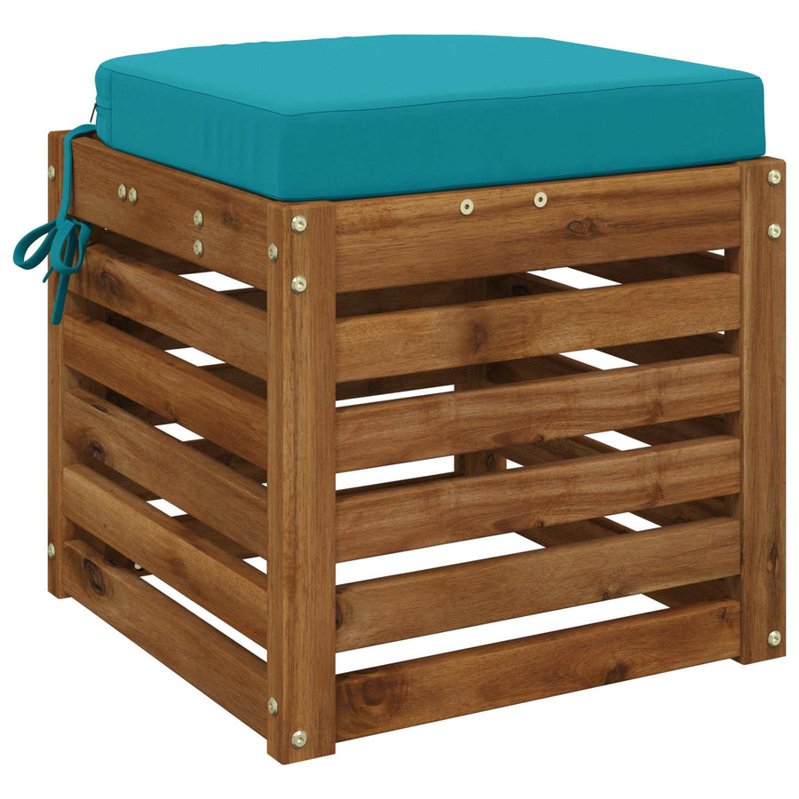 1-delig Zitkussen SOEST 100% Polyester Turquoise 40 x 40 x 7 cm