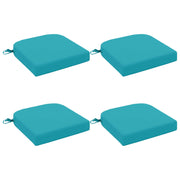 Zitkussens 4 stuks turquoise 100% polyester