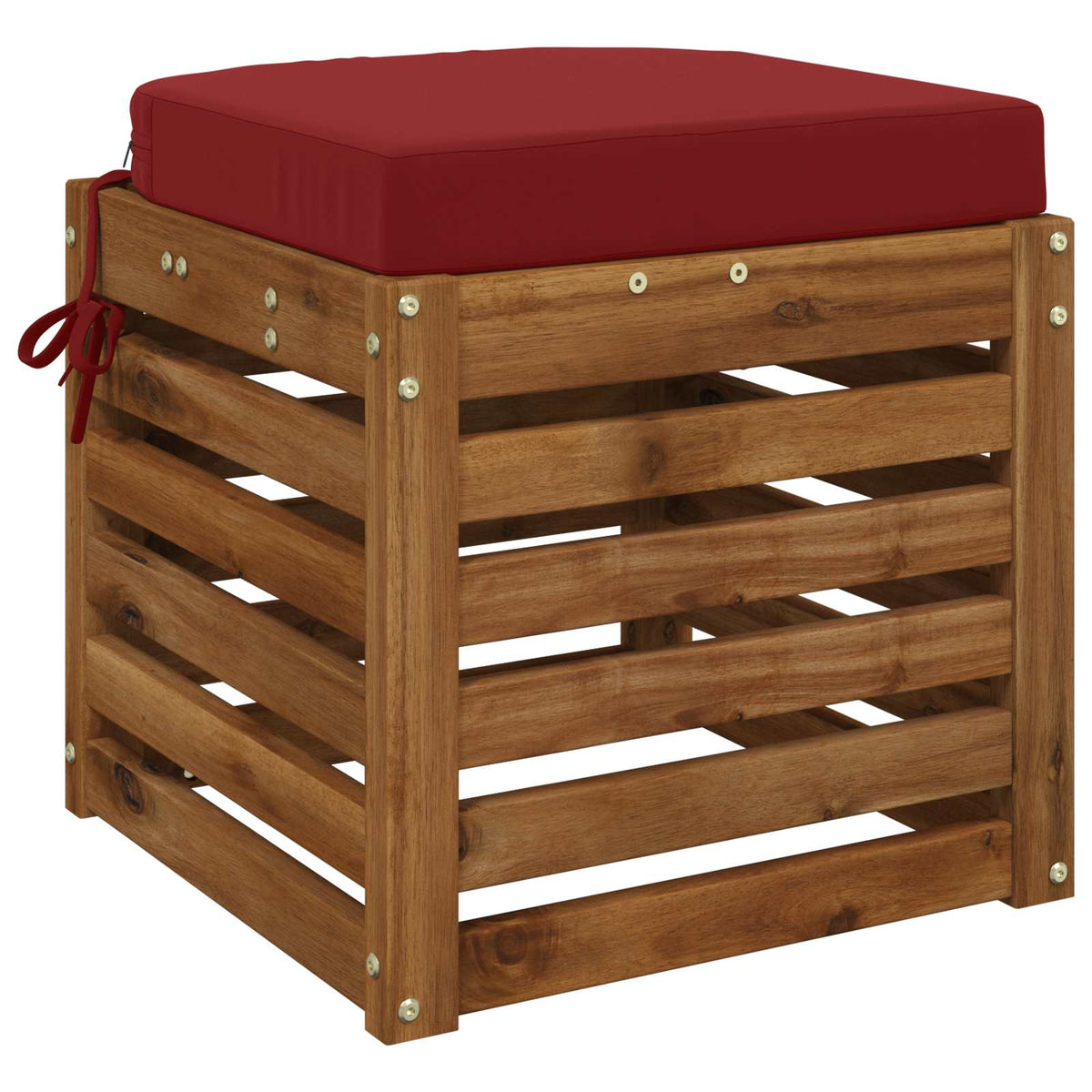 1-delig Zitkussen SOEST 100% Polyester Wijnrood 40 x 40 x 7 cm